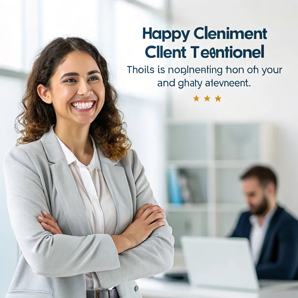 Happy client testimonial